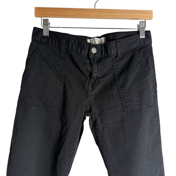 Elizabeth and James Oliver Black Low Rise Utility Slim Jogger Pants 25 - Picture 2 of 9